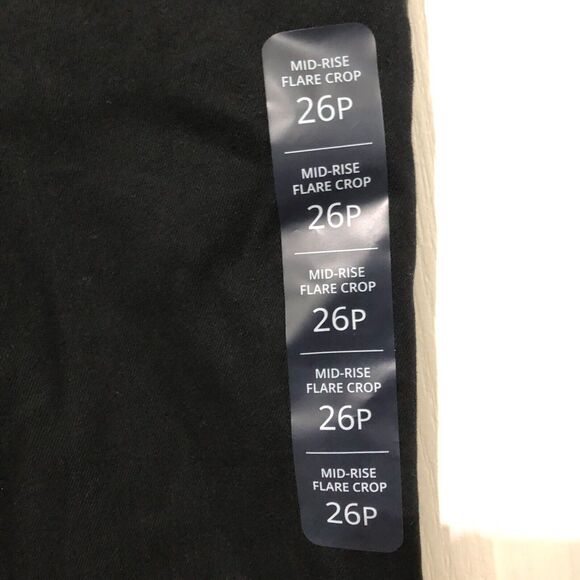 J.Crew Womens Jeans 26 Petites‎ Black Mid-Rise Flare Crop All-Day Stretch NWT - Picture 8 of 8